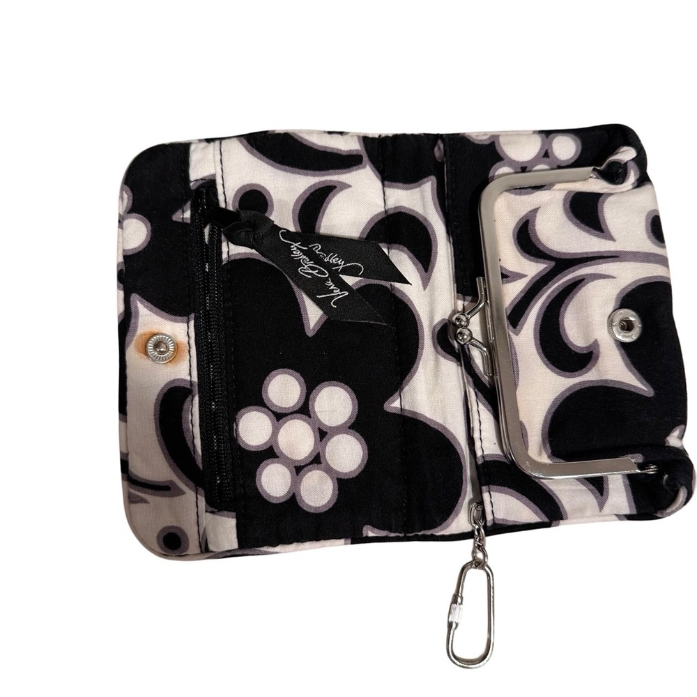 Vera Bradley Set Day & Night Mini Hipster Crossbody & Matching Wallet B&W Floral - Picture 10 of 16